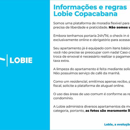 Lobie Copacabana Διαμέρισμα Ρίο ντε Τζανέιρο Εξωτερικό φωτογραφία